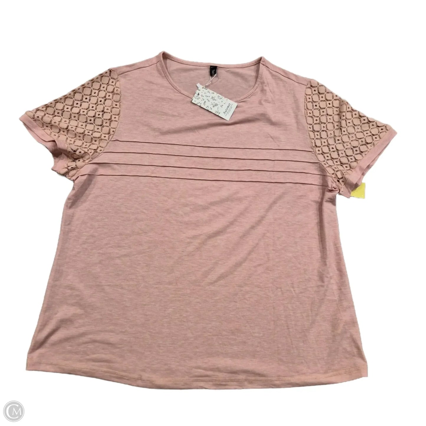 Top Short Sleeve By Automet In Pink, Size: XXL