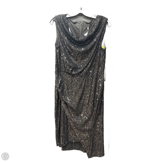 Dress Party Midi By White House Black Market In Black, Size: 1x