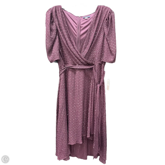 Dress Casual Midi By Tommy Hilfiger In Purple, Size: Xl