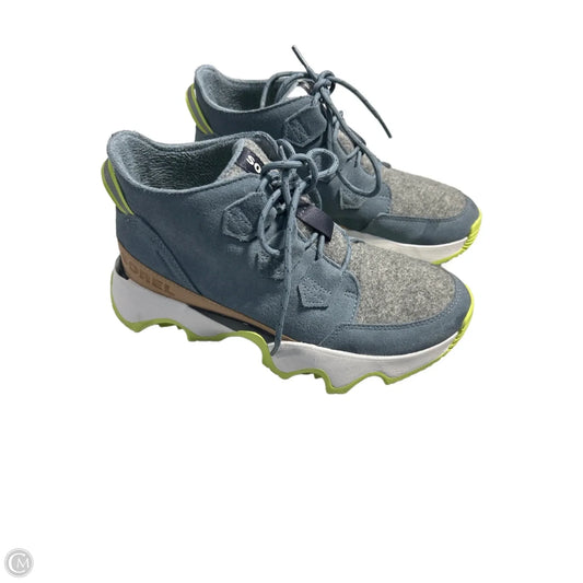Shoes Sneakers Platform By Sorel In Blue & Grey, Size: 8