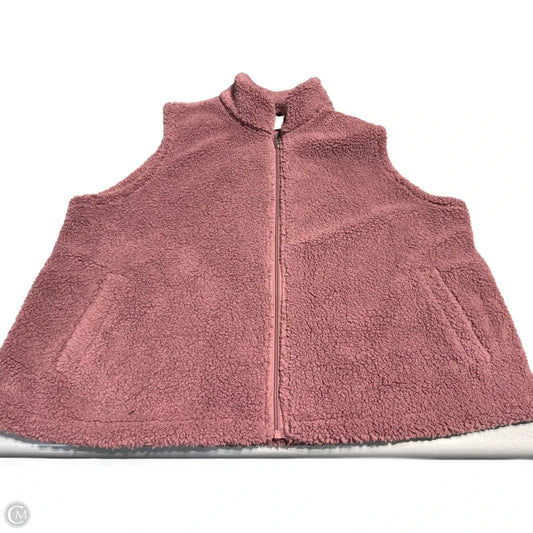 Jacket Faux Fur & Sherpa By Maurices In Pink, Size: 3x
