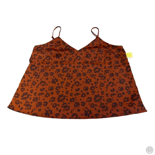 Tank Top By A New Day In Animal Print, Size: L