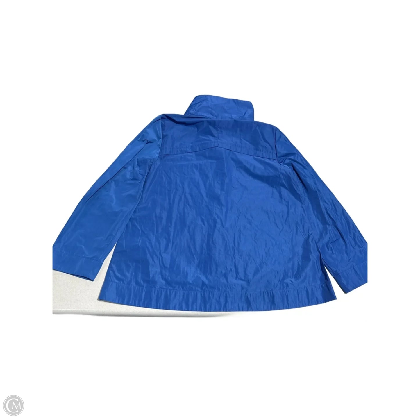 Jacket Windbreaker By Habitat In Blue, Size: S