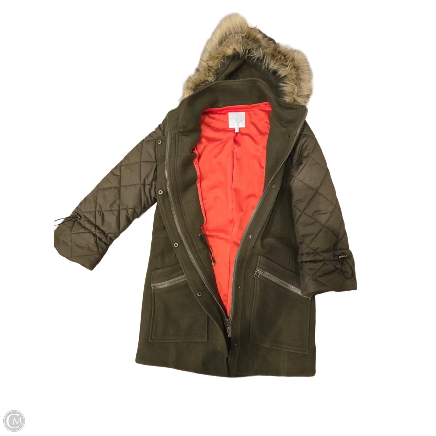 Coat Other By Joie In Green, Size: S