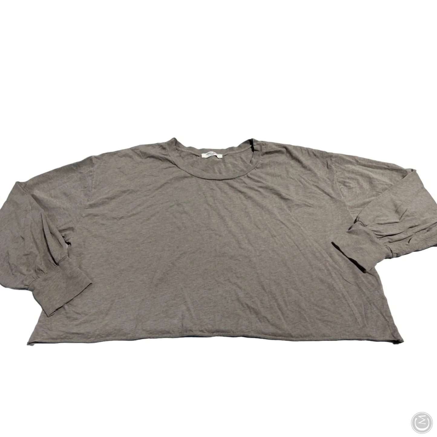 Top Long Sleeve By Project Social Tee In Grey, Size: M