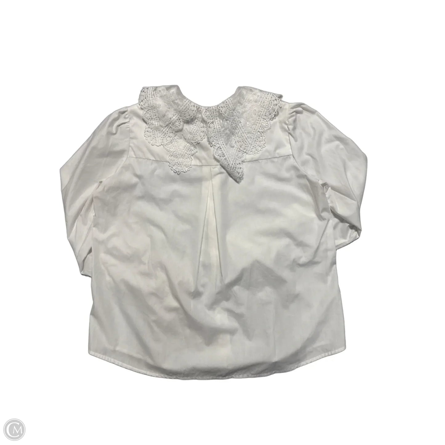 Top Long Sleeve By Cmc In White, Size: S