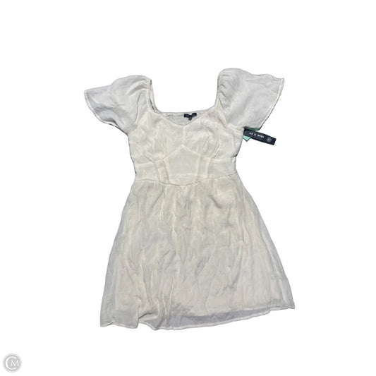 Dress Casual Short By As U Wish In Cream, Size: L