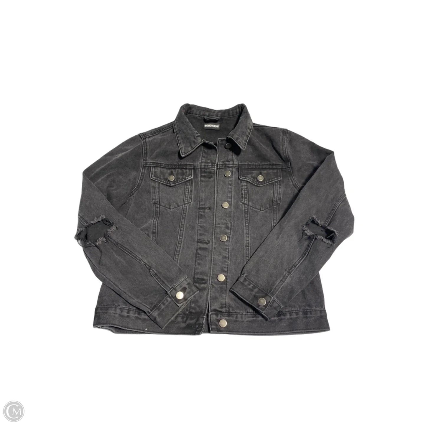 Jacket Denim By Cmc In Black Denim, Size: M