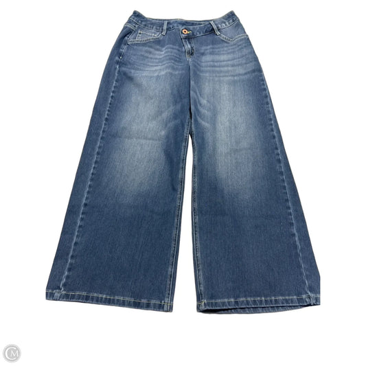 Jeans Wide Leg By Halara In Blue Denim, Size: 4