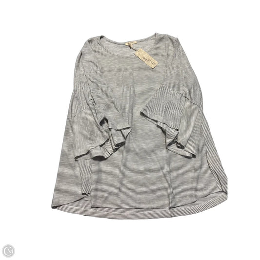 Top Short Sleeve By Mystree In Black & White, Size: M