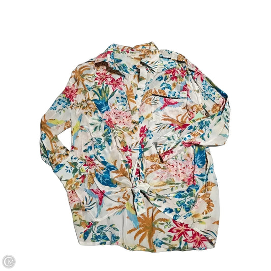 Top Short Sleeve By Elan In Multi-colored, Size: S