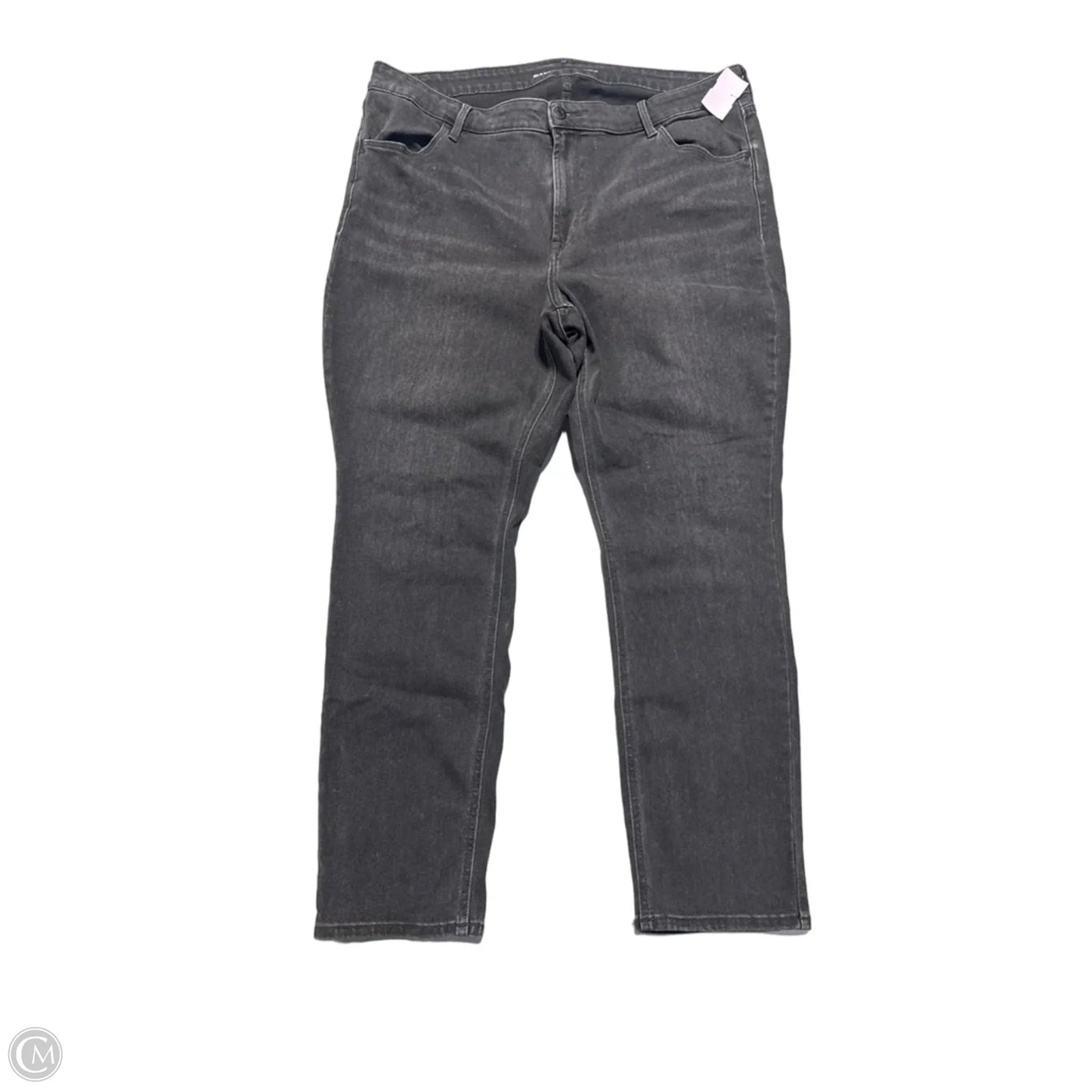 Jeans Straight By Old Navy In Black Denim, Size: 18