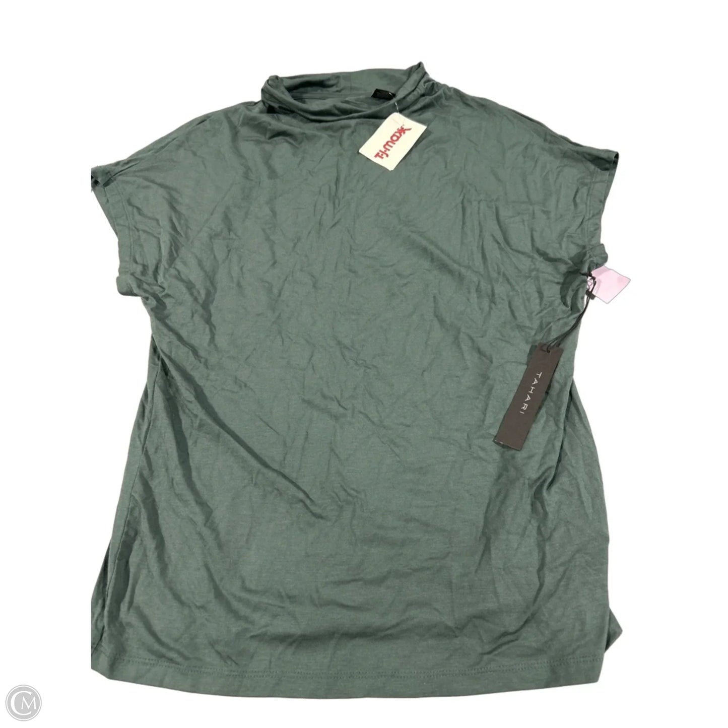 Top Short Sleeve By Tahari In Green, Size: S