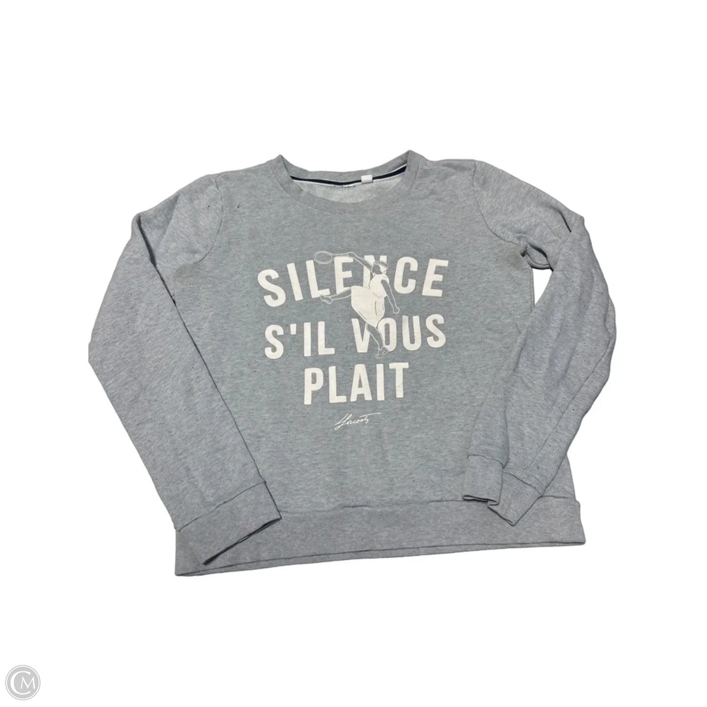 Top Long Sleeve By Lacoste In Grey, Size: Xs