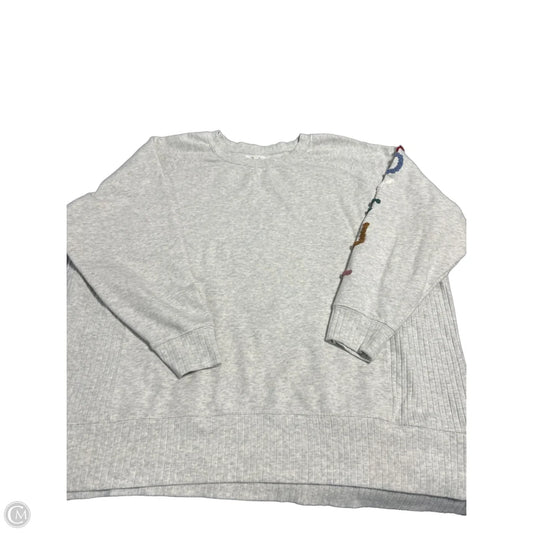 Top Long Sleeve By Maurices In Grey, Size: 2x