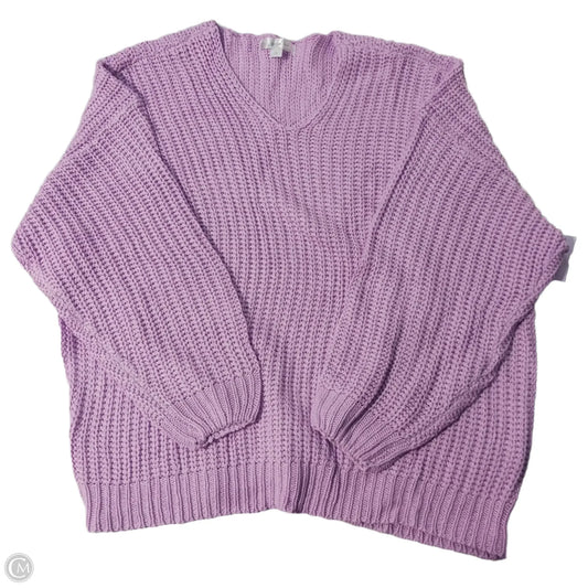 Sweater By Cmc In Purple, Size: S