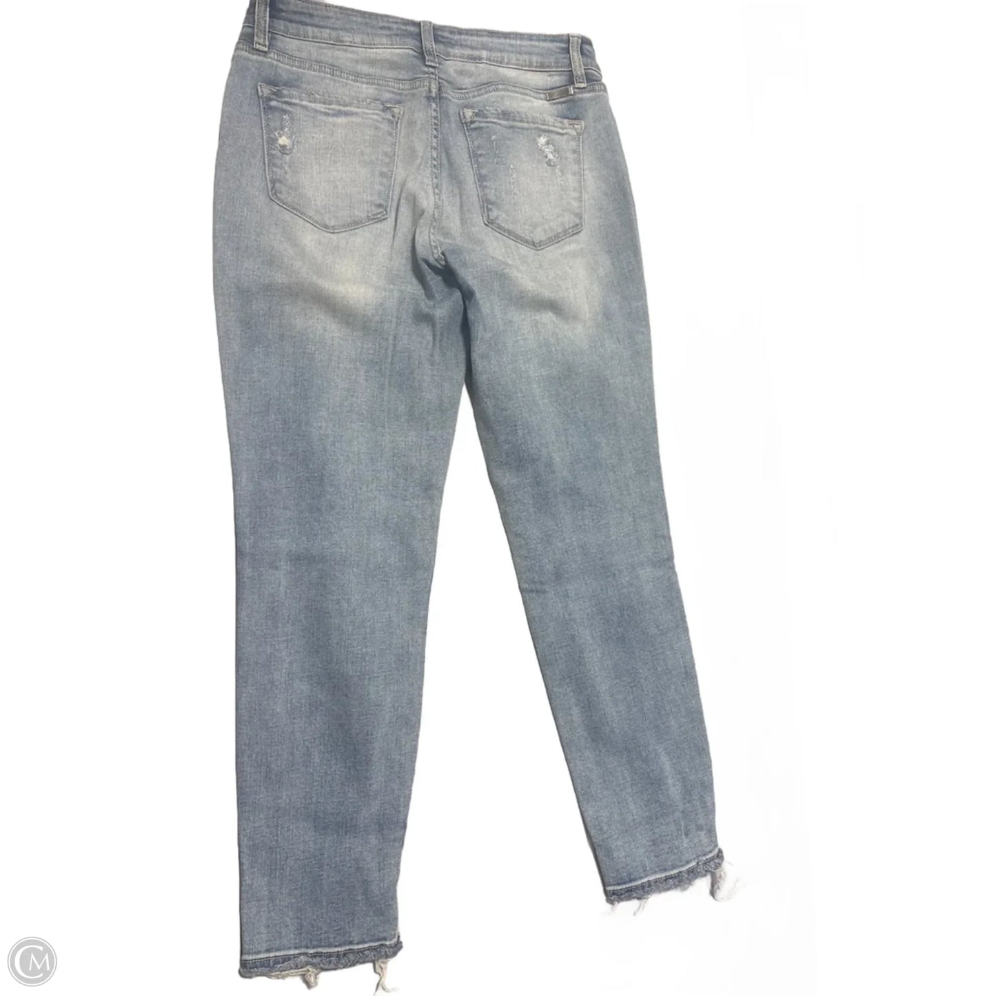 Jeans Cropped By Kancan In Blue Denim, Size: 10