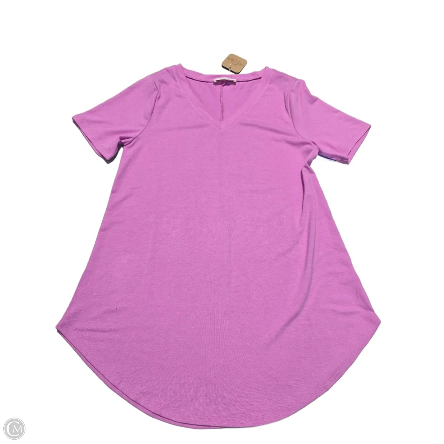 Top Short Sleeve By Zenana In Pink, Size: S