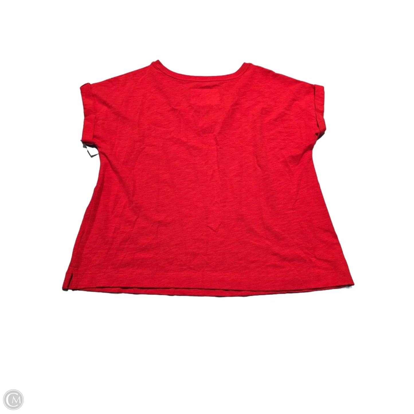 Top Short Sleeve Basic By C And C In Red, Size: M
