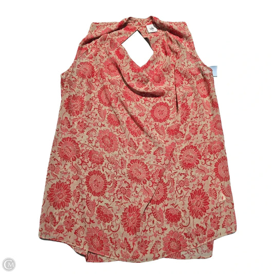 Tank Top By Cabi In Floral Print, Size: M