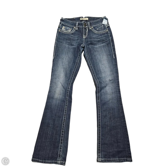 Jeans Boot Cut By Vigoss In Blue Denim, Size: 4