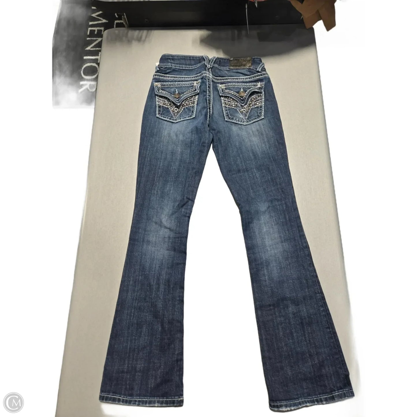 Jeans Boot Cut By Vigoss In Blue Denim, Size: 4