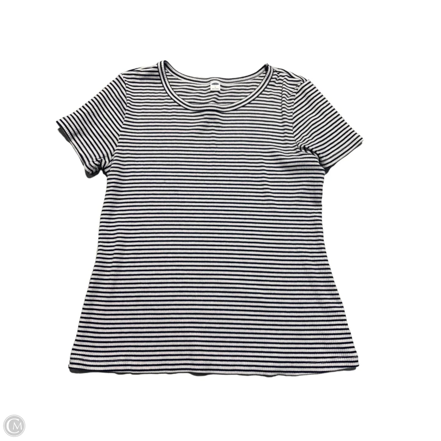 Top Short Sleeve By Old Navy In Striped Pattern, Size: L