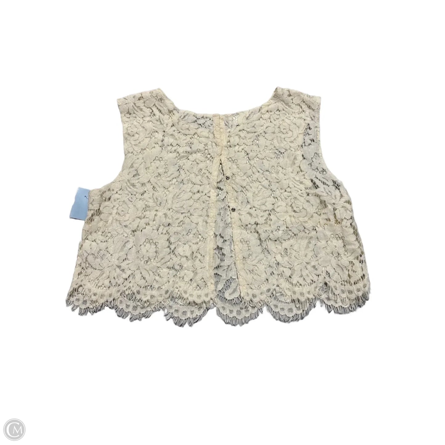 Top Sleeveless By Jenny Yoo In Cream, Size: M