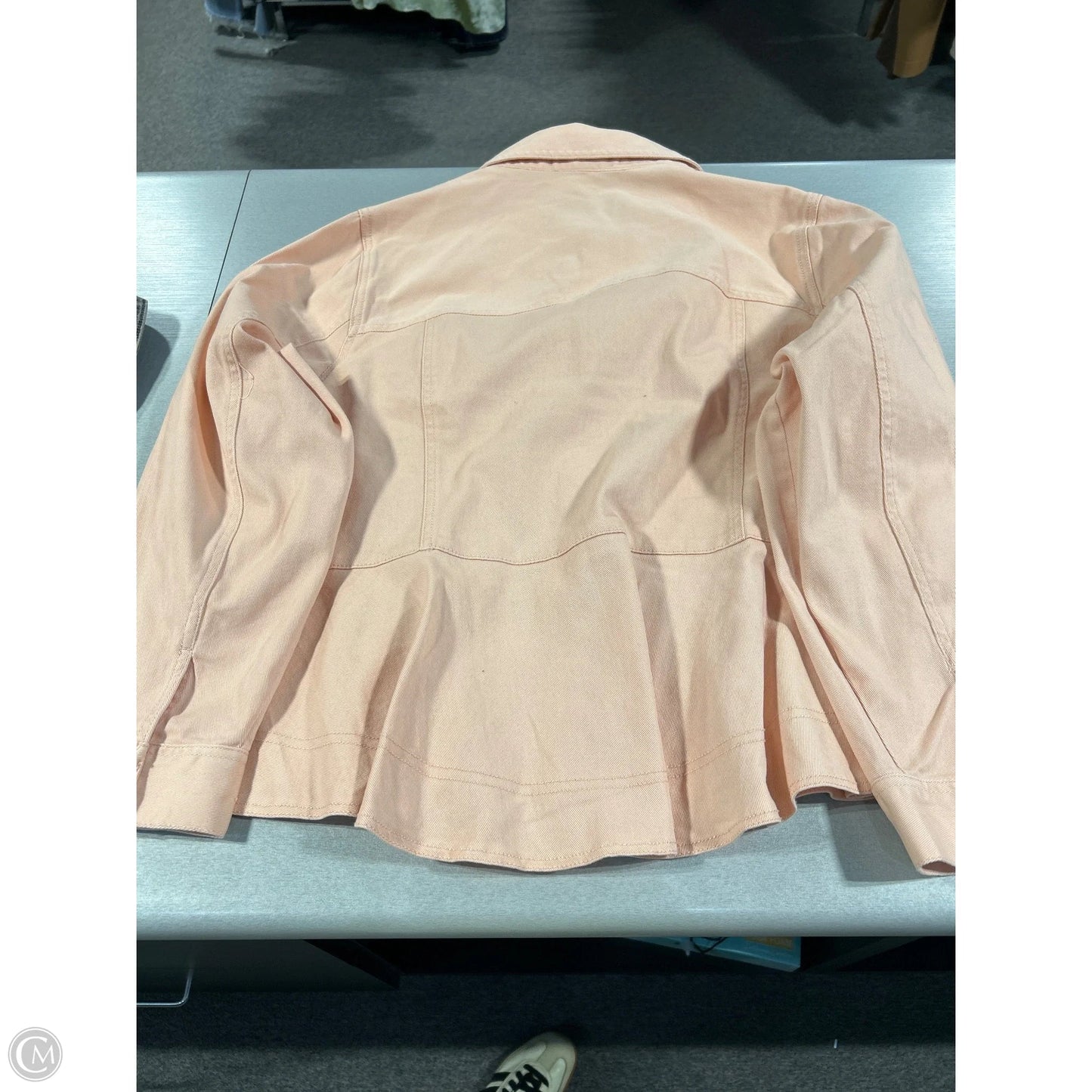 Jacket Denim By Cme In Peach, Size: 2x