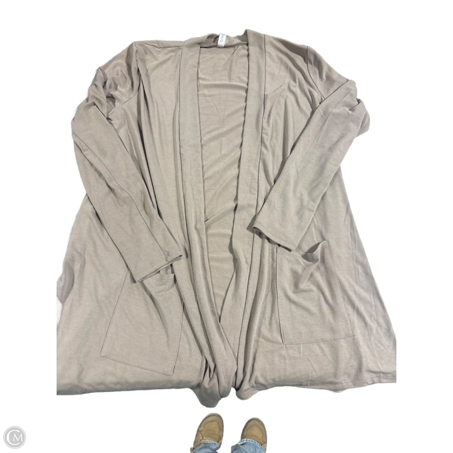 Top Long Sleeve By Zenana In Tan, Size: Xl