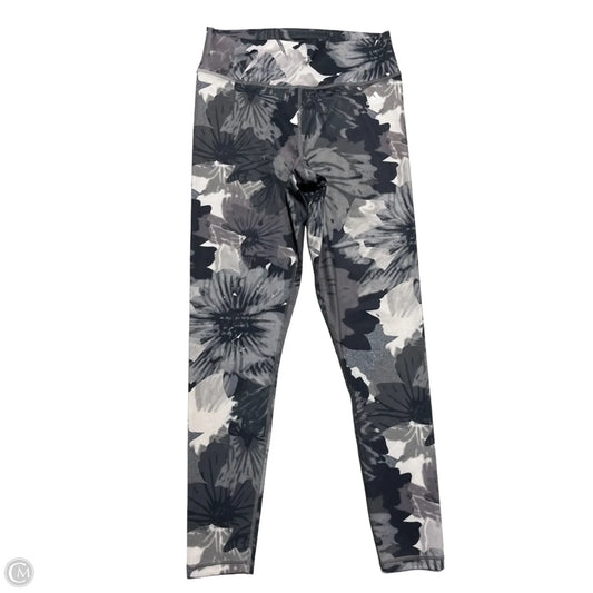 Athletic Leggings By Adidas In Floral Print, Size: L