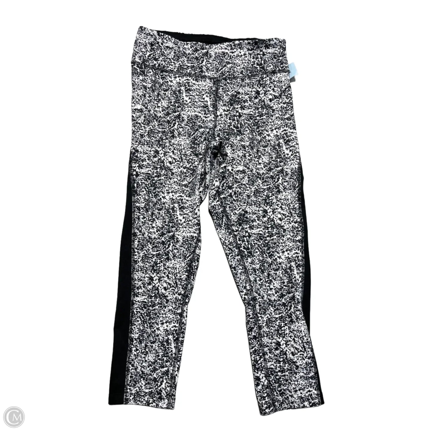 Athletic Leggings By Cme In Black & White, Size: S