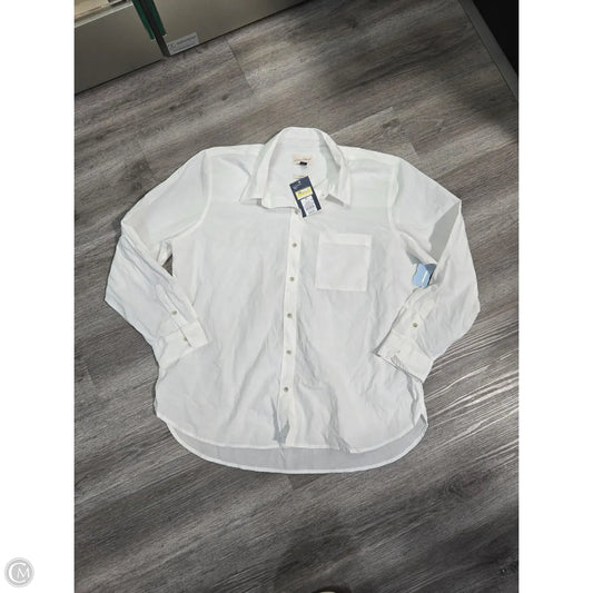 Top Long Sleeve Basic By Universal Thread In White, Size: Xl