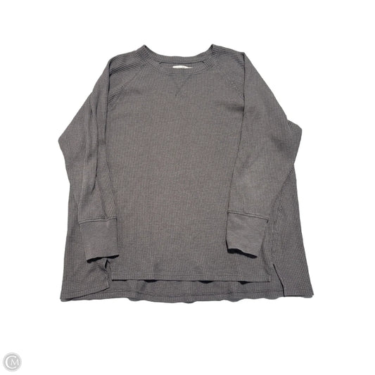 Top Long Sleeve By Terra & Sky In Grey, Size: 1x