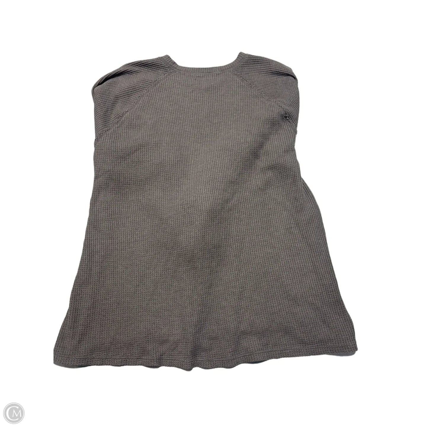 Top Long Sleeve By Terra & Sky In Grey, Size: 1x