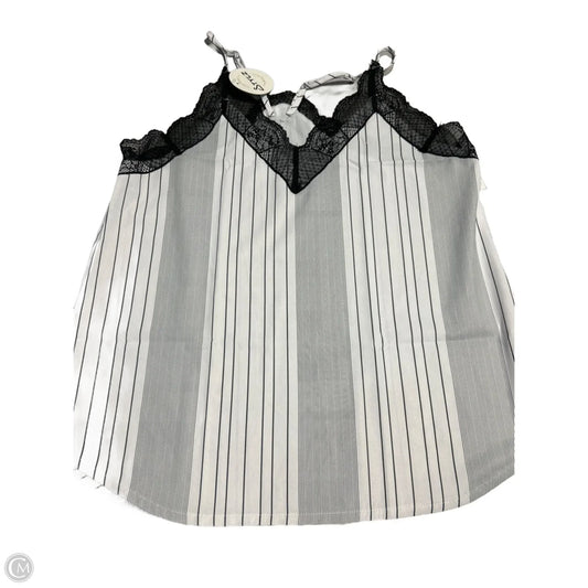 Tank Top By Cme In Black & White, Size: L