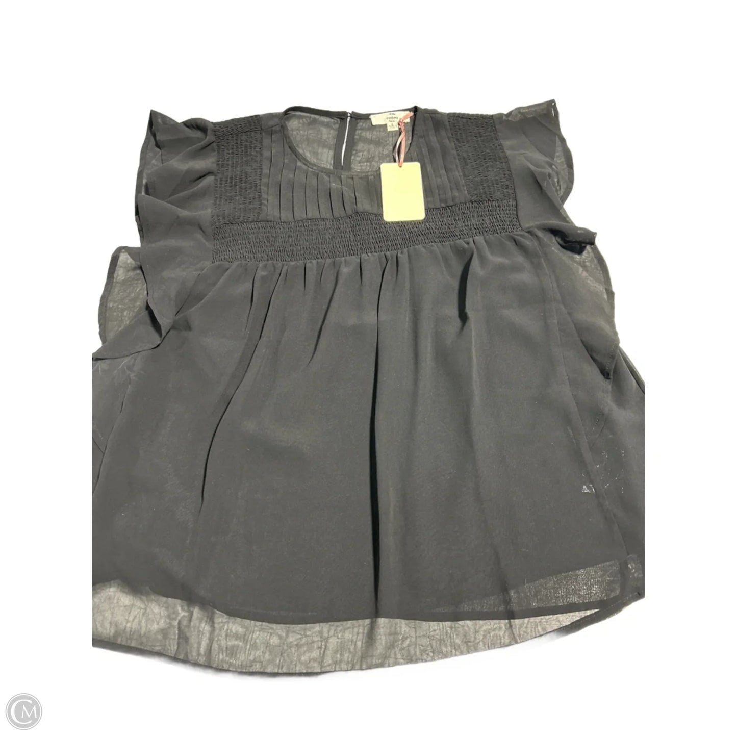 Top Short Sleeve By Entro In Black, Size: S