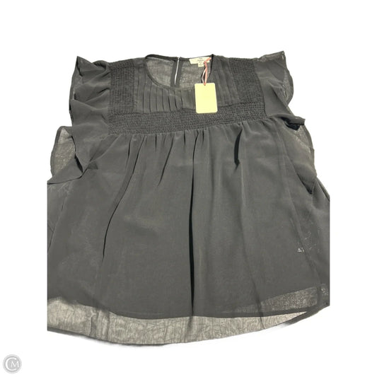 Top Short Sleeve By Entro In Black, Size: S