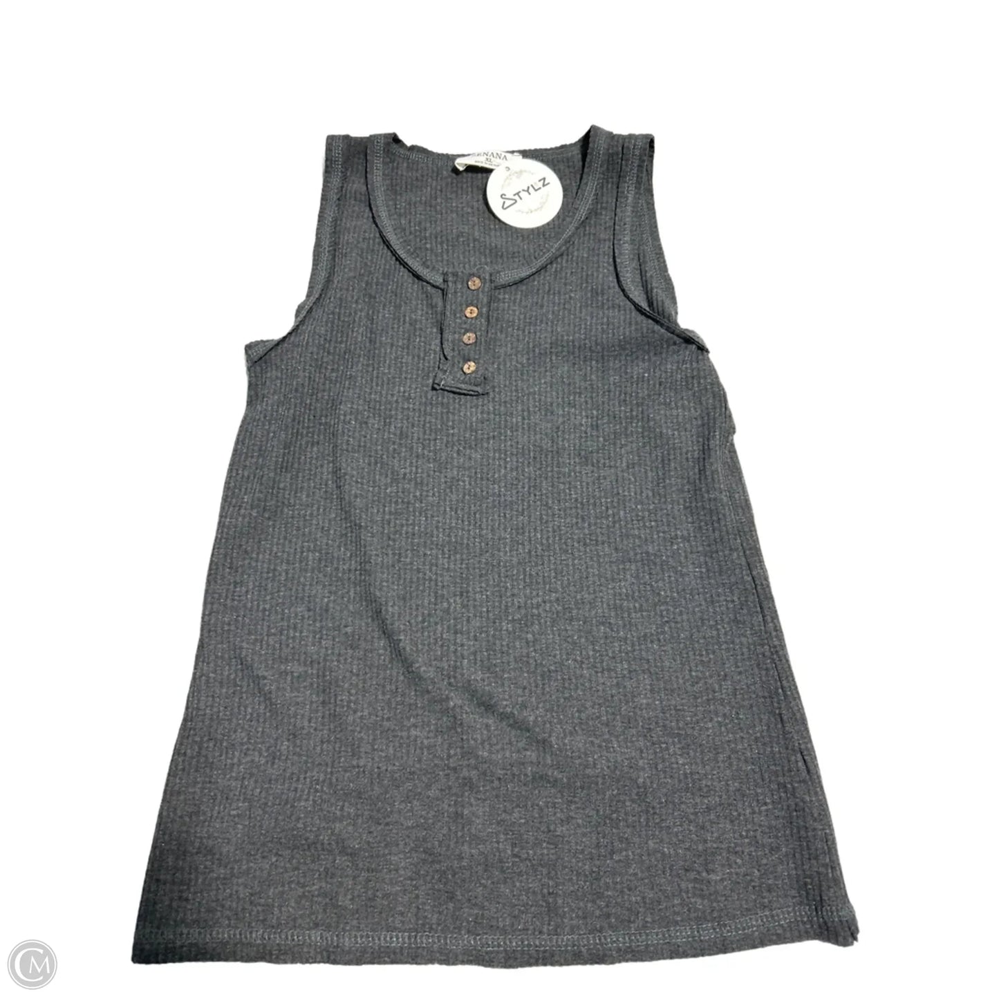 Tank Top By Zenana In Grey, Size: Xl
