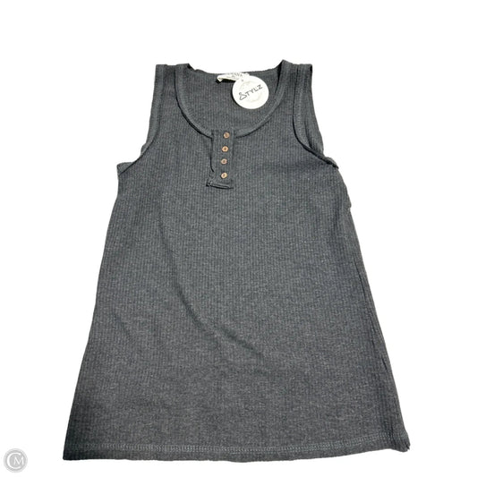 Tank Top By Zenana In Grey, Size: Xl