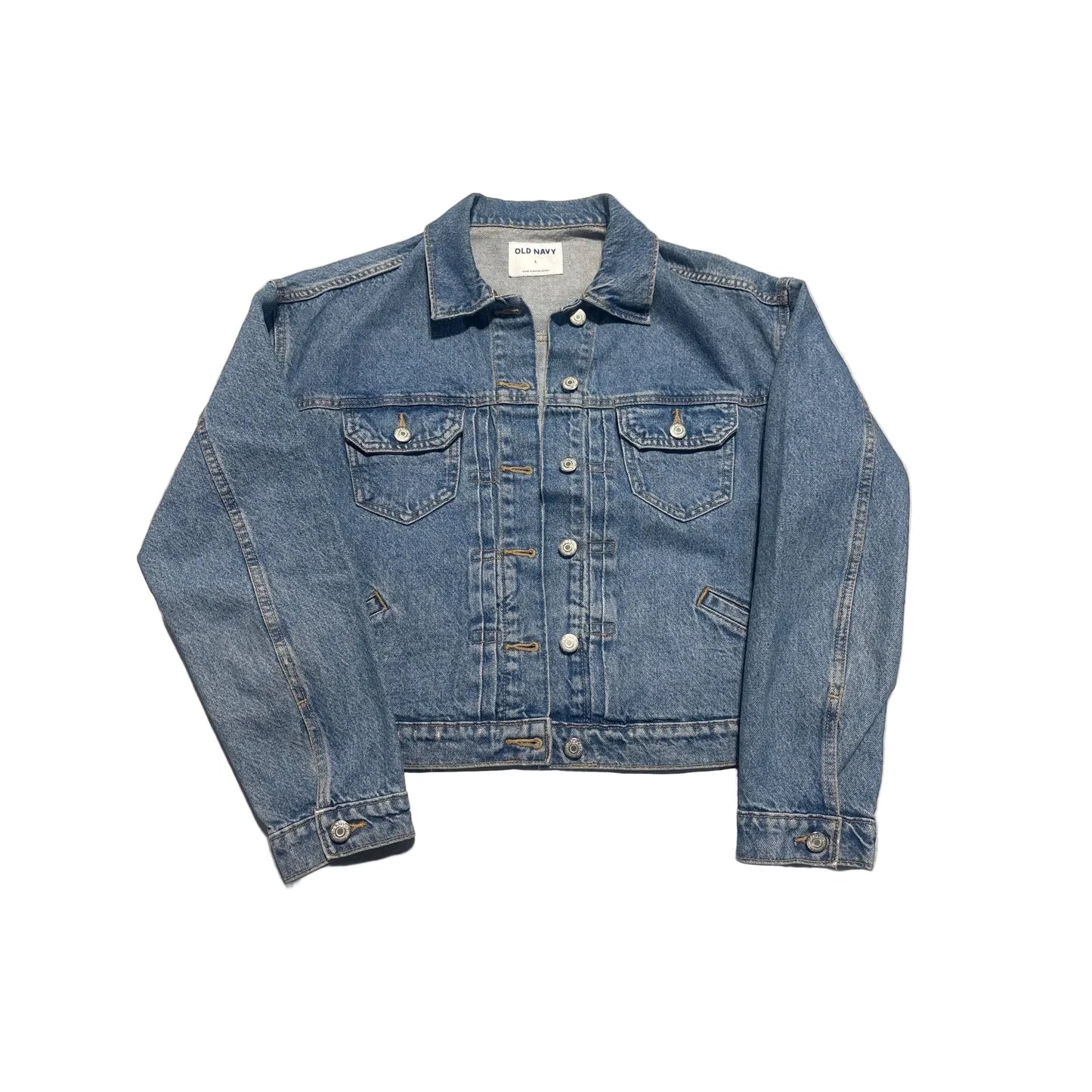 Jacket Denim By Old Navy In Blue Denim, Size: L