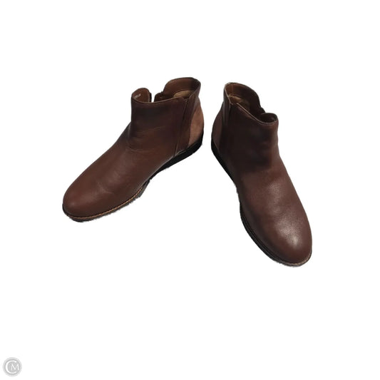 Boots Ankle Flats By Cmc In Brown, Size: 11