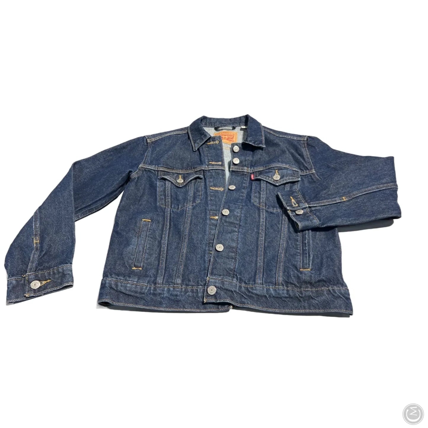 Jacket Denim By Levis In Blue Denim, Size: S