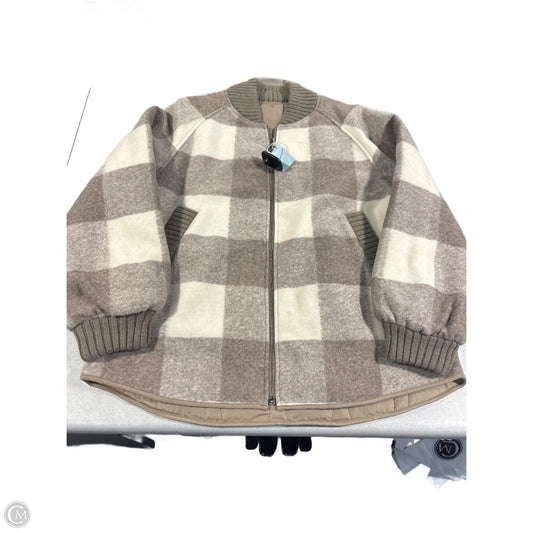 Coat Wool By Varley In Plaid Pattern, Size: L