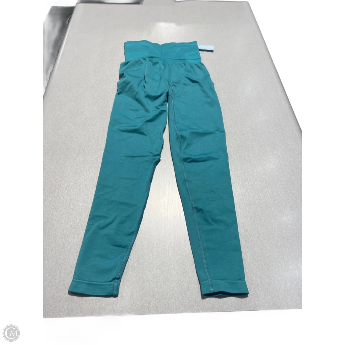 Athletic Leggings By Gym Shark In Teal, Size: S