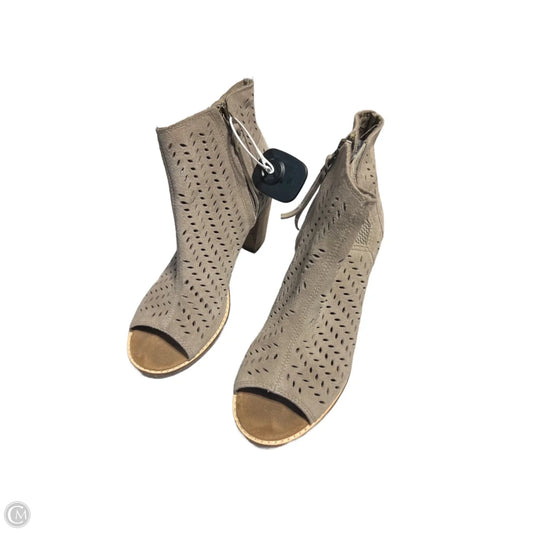 Sandals Heels Block By Toms In Beige, Size: 8