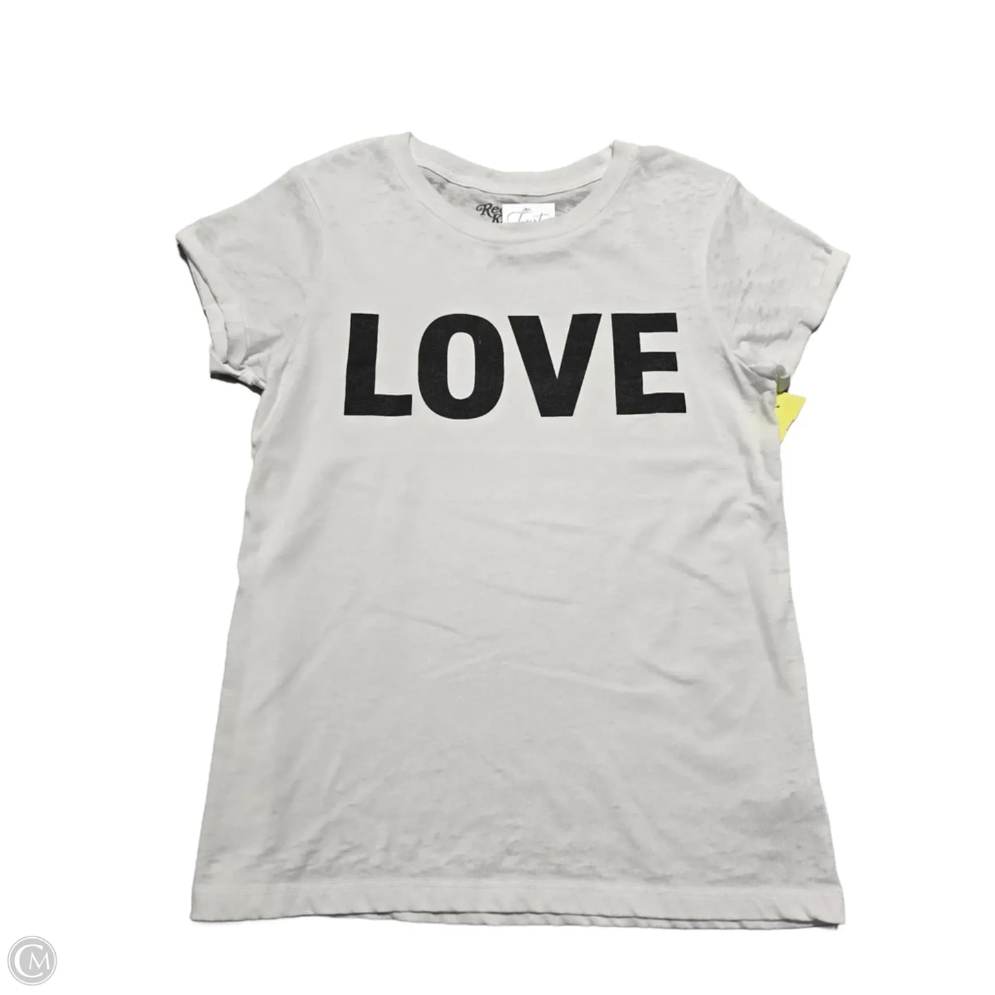 Top Short Sleeve Basic By Cmc In White, Size: S