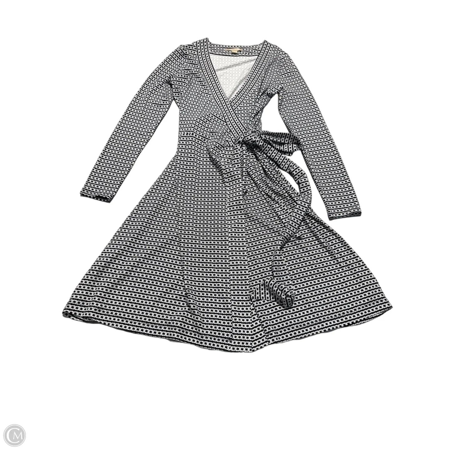 Dress Casual Midi By Banana Republic In Black & White, Size: S