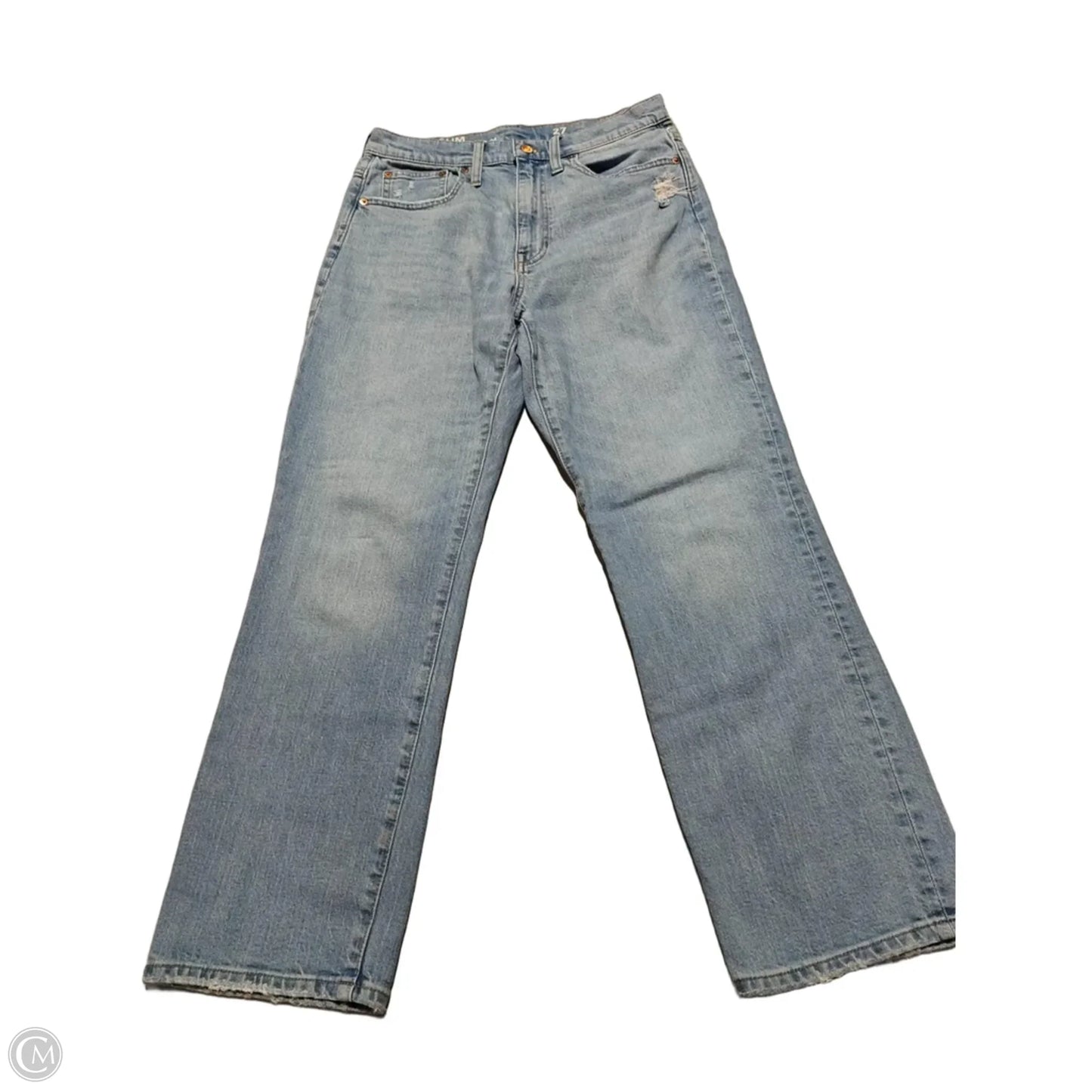 Jeans Straight By J. Crew In Blue Denim, Size: 4