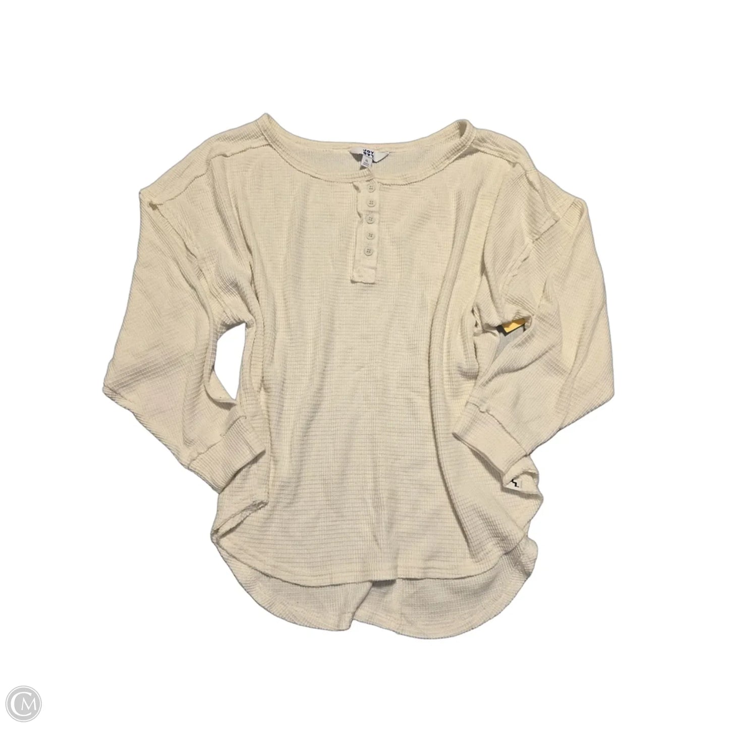 Top Long Sleeve By Joy Lab In Cream, Size: Xl